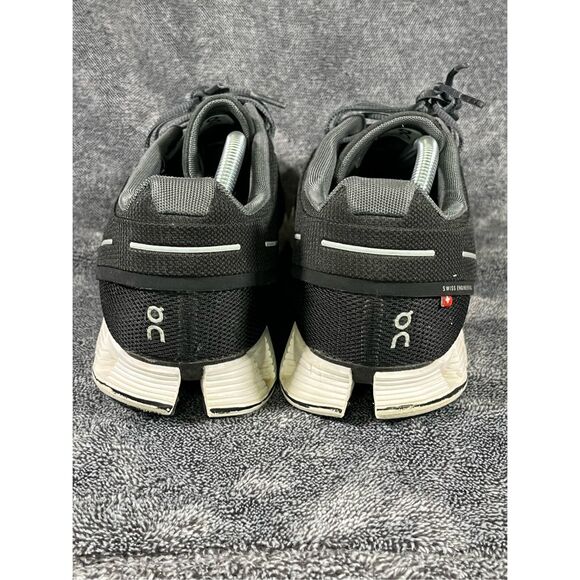 On Men’s Cloud, Black/White Running Shoe, Size 11 - Picture 4 of 8